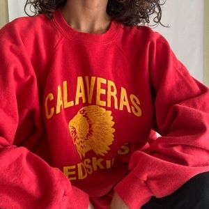 Retro Red sweater Redskins